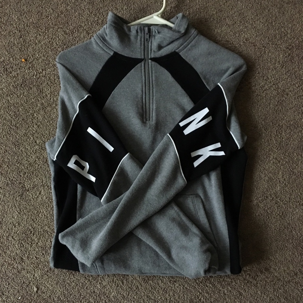 Pink quarter zip